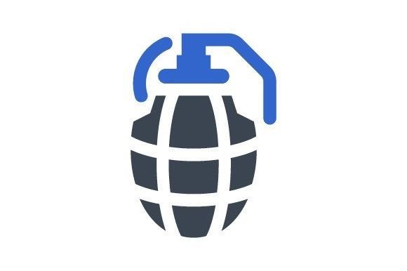 Grenade Bomb Icon: A Bold and Versatile Design Asset