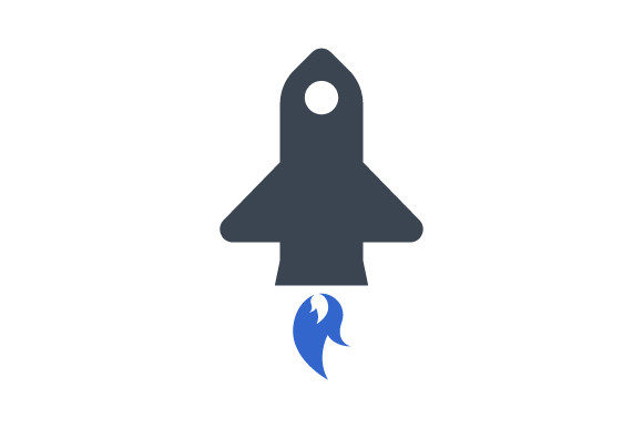 Rocket, Start Up Icon: A Dynamic Design Asset