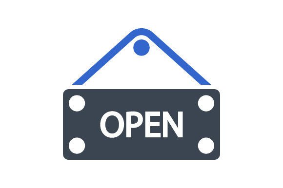 Shop Open Sign Icon: A Versatile Design Asset