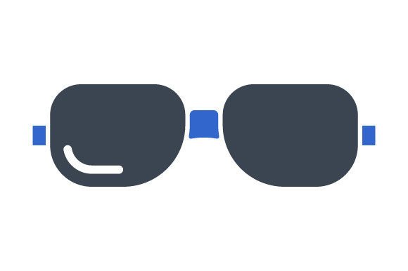 Stylish Sun Glass, Accessory Icon for Modern Design