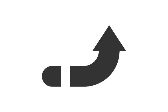 Turn Up Icon: Elevate Your Design Projects with a Beautifully Crafted Glyph